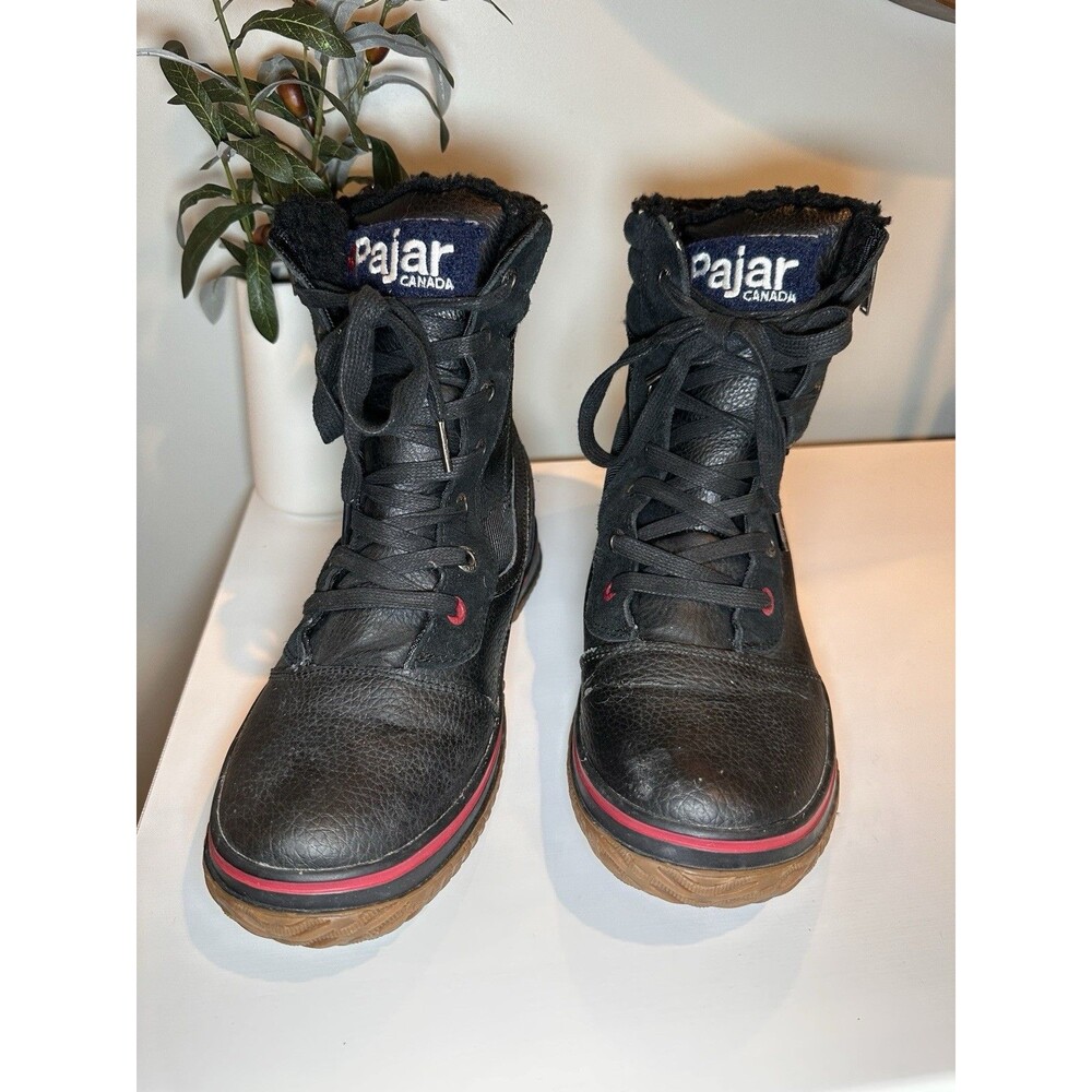 Pajar Canada Black Waterproof Pajar-Tex Winter Snow Boots Size Men US 15